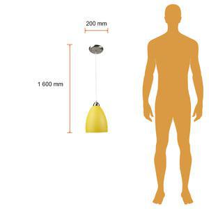 Lámpara de colgar MASSA - 1 luz E27 - Acabado cristal ámbar 3 Lámpara de colgar MASSA - 1 luz E27 - Acabado cristal ámbar - Imagen 3
