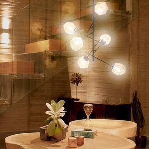 Lámpara de suspender CASTULA I - 6 luces E14 - Acabado negro 2 Lámpara de suspender CASTULA I - 6 luces E14 - Acabado negro - Imagen 2