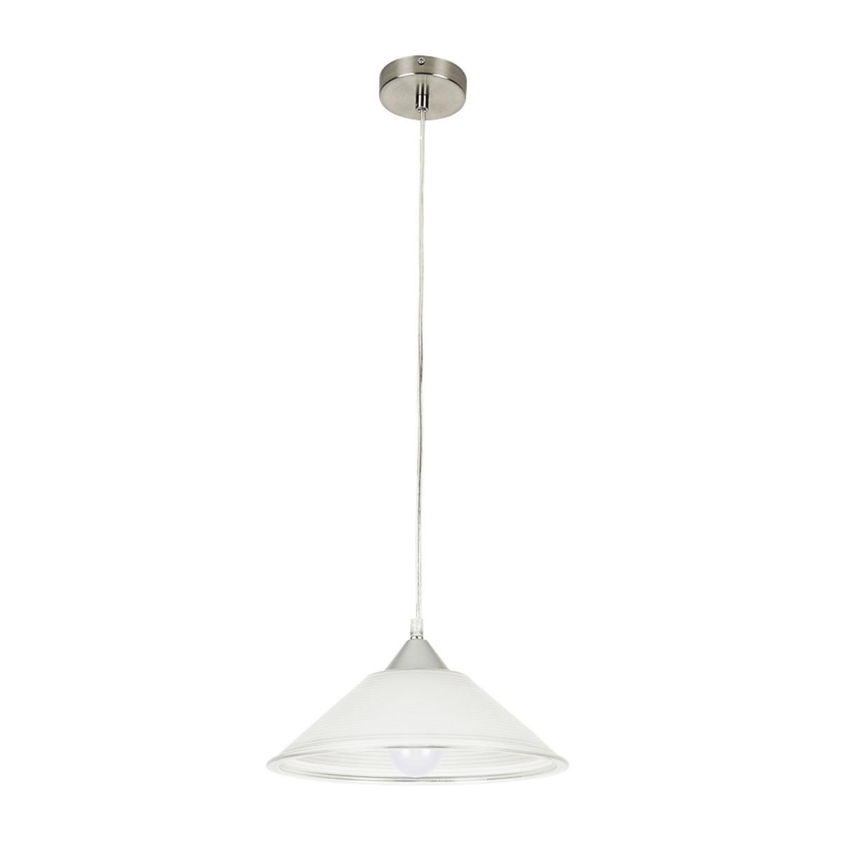 Lámpara de suspender BAMIRA - 1 luz E27 - Acabado cristal opalino 1 Lámpara de suspender BAMIRA - 1 luz E27 - Acabado cristal opalino