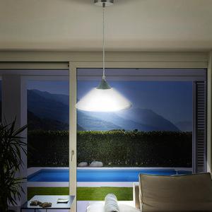 Lámpara de suspender BAMIRA - 1 luz E27 - Acabado cristal opalino 5 Lámpara de suspender BAMIRA - 1 luz E27 - Acabado cristal opalino - Imagen 5