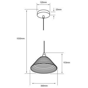 Lámpara de suspender BAMIRA - 1 luz E27 - Acabado cristal opalino 4 Lámpara de suspender BAMIRA - 1 luz E27 - Acabado cristal opalino - Imagen 4