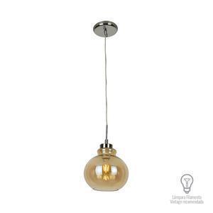 Lámpara de suspender MINERVA - 1 luz E27 - Acabado cristal ámbar 2 Lámpara de suspender MINERVA - 1 luz E27 - Acabado cristal ámbar - Imagen 2