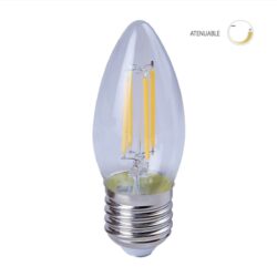 Bombilla torpedo LED de filamento - Dimeable - 4.5W - Luz cálida