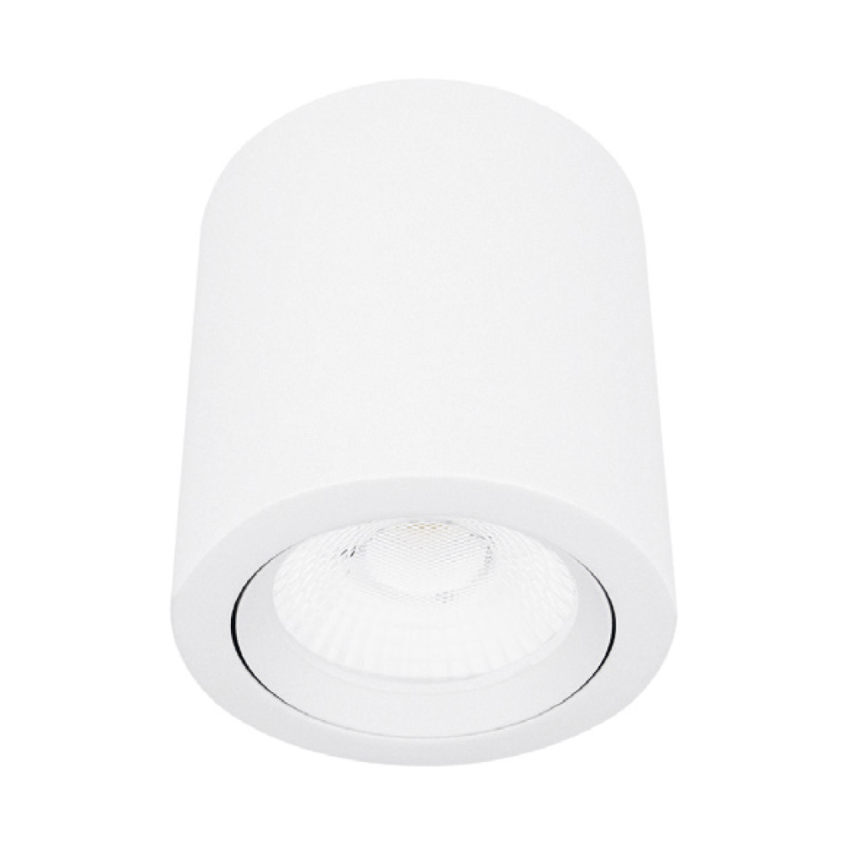 Cilindro de sobreponer LED dirigible - 10W - Acabado blanco - Luz cálida 1 Cilindro de sobreponer LED dirigible - 10W - Acabado blanco - Luz cálida
