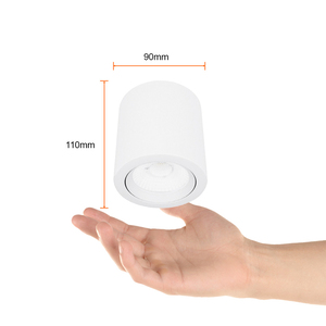 Cilindro de sobreponer LED dirigible - 10W - Acabado blanco - Luz cálida 3 Cilindro de sobreponer LED dirigible - 10W - Acabado blanco - Luz cálida - Imagen 3