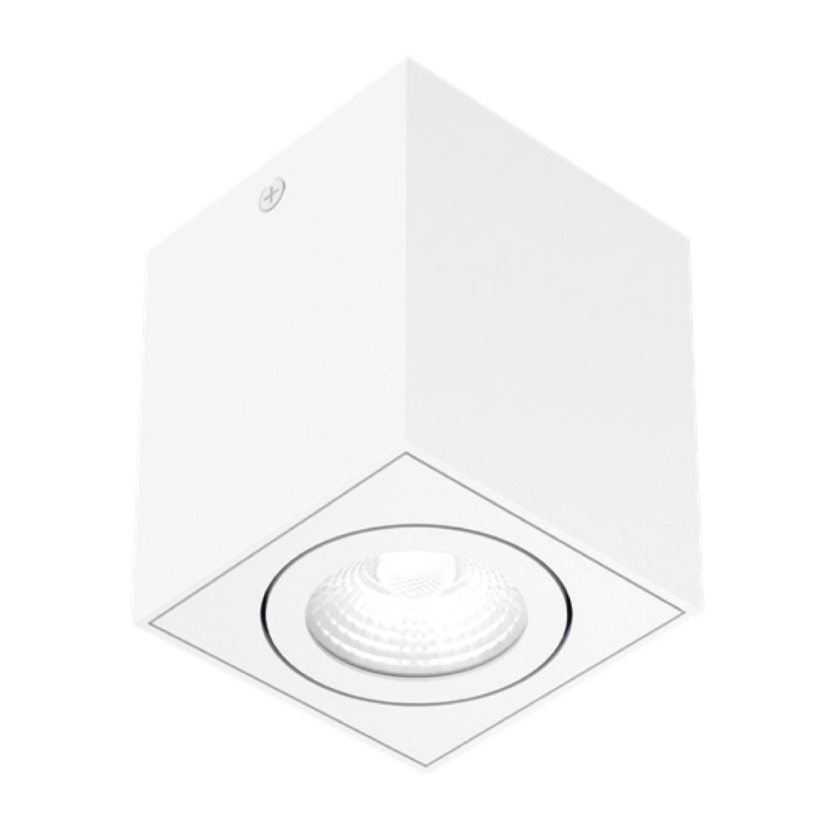 Cubo de sobreponer LED - 10W - Acabado blanco - Luz cálida 1 Cubo de sobreponer LED - 10W - Acabado blanco - Luz cálida