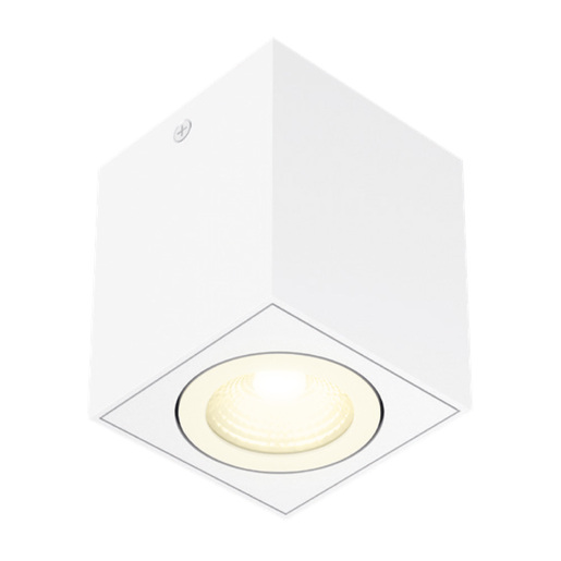 Cubo de sobreponer LED - 10W - Acabado blanco - Luz cálida 2 Cubo de sobreponer LED - 10W - Acabado blanco - Luz cálida - Imagen 2