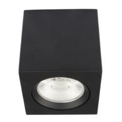 Cubo de sobreponer LED - 10W - Acabado negro - Luz cálida