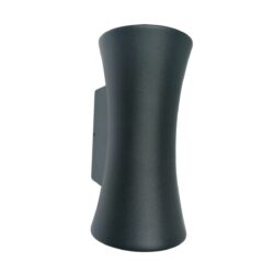 Lámpara de pared exterior - LED Integrado - 12W - Luz cálida - Acabado negro