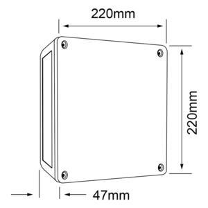 Lámpara de pared exterior - LED Integrado - 14.5W - Luz cálida - Acabado gris 5 Lámpara de pared exterior - LED Integrado - 14.5W - Luz cálida - Acabado gris - Imagen 5