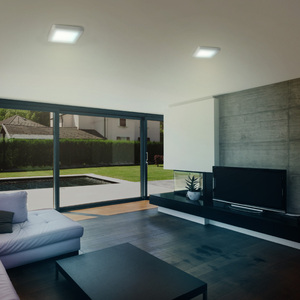 Plafón LED de sobreponer - 18W - Acabado blanco - Luz fría 4 Plafón LED de sobreponer - 18W - Acabado blanco - Luz fría - Imagen 4