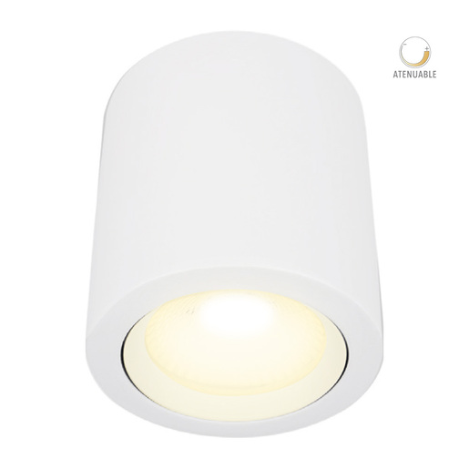 Cilindro de sobreponer LED dirigible - 20W - Acabado blanco - Luz cálida 2 Cilindro de sobreponer LED dirigible - 20W - Acabado blanco - Luz cálida - Imagen 2