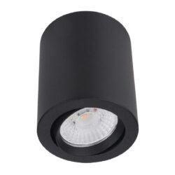 Cilindro de sobreponer LED dirigible - 20W - Acabado negro - Luz cálida