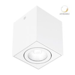 Cubo de sobreponer LED - 20W - Acabado blanco - Luz cálida