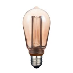 Bombilla LED vintage ST64 - Dimeable - 3W - Luz ámbar