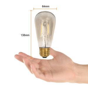 Bombilla LED filamento ST64 - Dimeable - 4W - Luz cálida 3 Bombilla LED filamento ST64 - Dimeable - 4W - Luz cálida - Imagen 3