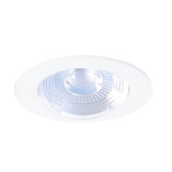 Ojo de buey empotrable LED - 7W - Acabado blanco - Luz cálida