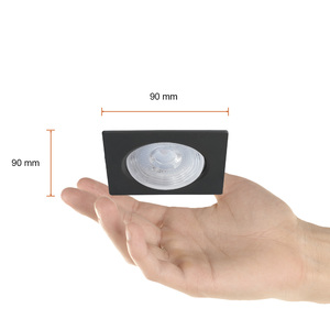 Ojo de buey empotrable LED - 7W - Acabado negro - Luz cálida 4 Ojo de buey empotrable LED - 7W - Acabado negro - Luz cálida - Imagen 4