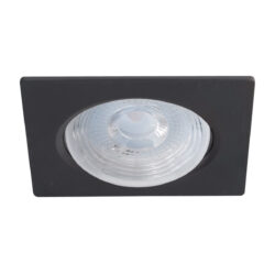 Ojo de buey empotrable LED - 7W - Acabado negro - Luz fría