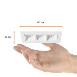 Ojo de buey empotrable LED - 7W - Acabado blanco - Luz cálida 4 Ojo de buey empotrable LED - 7W - Acabado blanco - Luz cálida - Imagen 4