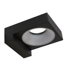 Lámpara de pared exterior - LED Integrado - 8W - Luz cálida - Acabado negro