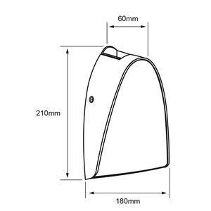 Lámpara de pared exterior - LED Integrado - 16W - Luz cálida - Acabado gris 5 Lámpara de pared exterior - LED Integrado - 16W - Luz cálida - Acabado gris - Imagen 5