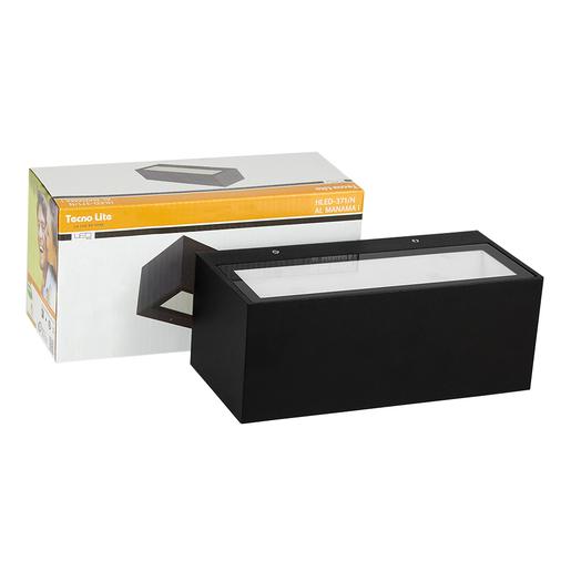 Lámpara de pared exterior - LED Integrado - 20W - Luz templada - Acabado negro 3 Lámpara de pared exterior - LED Integrado - 20W - Luz templada - Acabado negro - Imagen 3