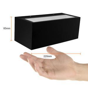 Lámpara de pared exterior - LED Integrado - 20W - Luz templada - Acabado negro 5 Lámpara de pared exterior - LED Integrado - 20W - Luz templada - Acabado negro - Imagen 5