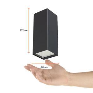 Lámpara de pared exterior - LED Integrado - 9W - Luz cálida - Acabado gris 4 Lámpara de pared exterior - LED Integrado - 9W - Luz cálida - Acabado gris - Imagen 4