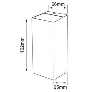 Lámpara de pared exterior - LED Integrado - 9W - Luz cálida - Acabado gris 6 Lámpara de pared exterior - LED Integrado - 9W - Luz cálida - Acabado gris - Imagen 6