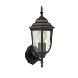Farol de pared - Para 1 luz E27 - Acabado negro