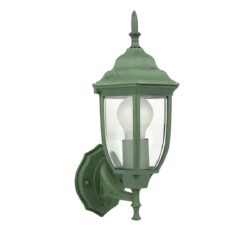 Farol de pared - Para 1 luz E27 - Acabado verde