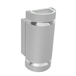 Lámpara de pared exterior - Para 2 luces GU10 - Acabado satinado