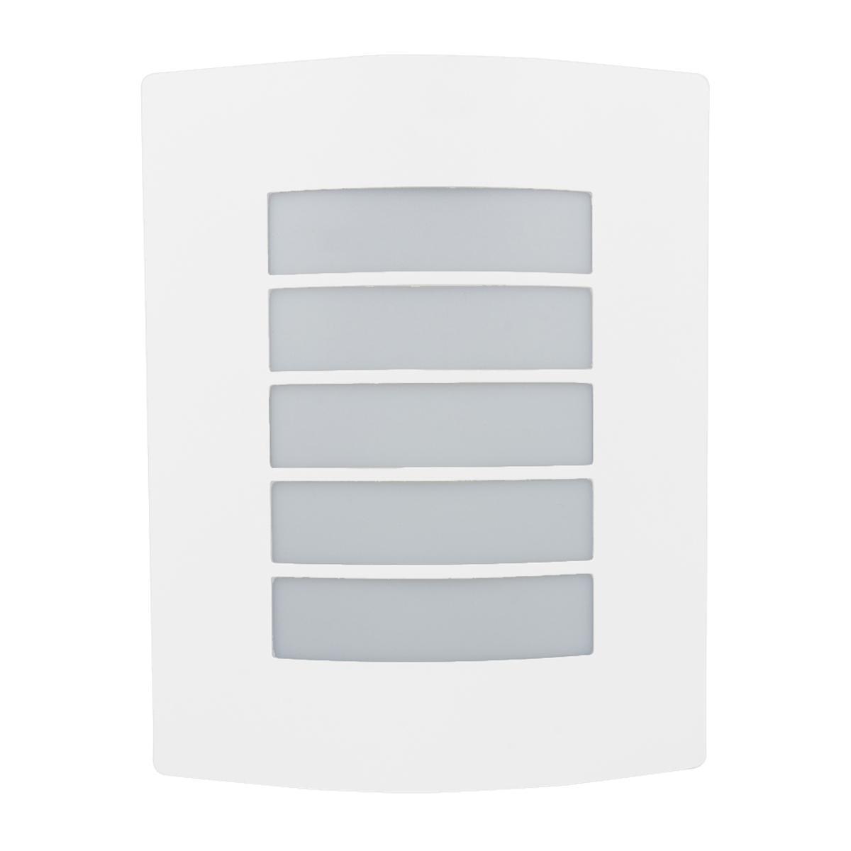 Lámpara de pared exterior - Para 1 luz E27 - Acabado blanco 1 Lámpara de pared exterior - Para 1 luz E27 - Acabado blanco