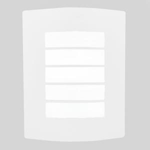 Lámpara de pared exterior - Para 1 luz E27 - Acabado blanco 2 Lámpara de pared exterior - Para 1 luz E27 - Acabado blanco - Imagen 2