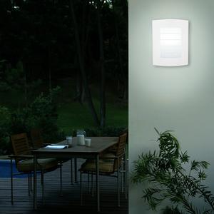 Lámpara de pared exterior - Para 1 luz E27 - Acabado blanco 3 Lámpara de pared exterior - Para 1 luz E27 - Acabado blanco - Imagen 3