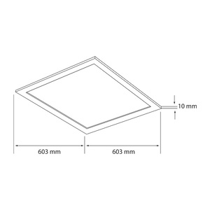Panel LED - 2x2' - 40W - Luz fría 4 Panel LED - 2x2' - 40W - Luz fría - Imagen 4