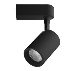 Lámpara de riel con LED integrado - 7W - Acabado negro - Luz cálida