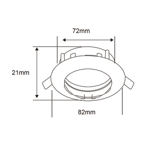 Ojo de buey - para 1 lámpara GX5.3 - Orientable 5 Ojo de buey - para 1 lámpara GX5.3 - Orientable - Imagen 5