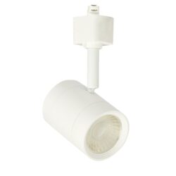 Lámpara de riel con LED integrado - 7.5W - Acabado blanco - Luz cálida