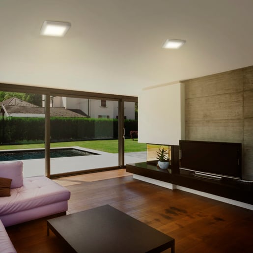 Plafón LED de sobreponer - 18W - Acabado blanco - Luz cálida 3 Plafón LED de sobreponer - 18W - Acabado blanco - Luz cálida - Imagen 3