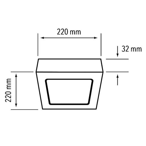 Plafón LED de sobreponer - 18W - Acabado blanco - Luz cálida 5 Plafón LED de sobreponer - 18W - Acabado blanco - Luz cálida - Imagen 5