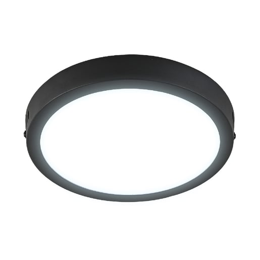 Plafón LED de sobreponer - 18W - Acabado negro - Luz fría 2 Plafón LED de sobreponer - 18W - Acabado negro - Luz fría - Imagen 2