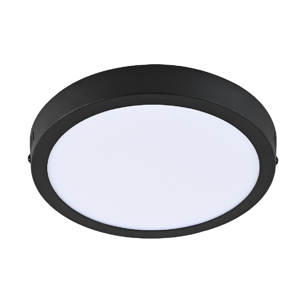 Plafón LED de sobreponer - 18W - Acabado negro - Luz fría 1 Plafón LED de sobreponer - 18W - Acabado negro - Luz fría