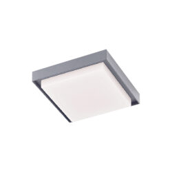 Plafón LED de sobreponer - 24W - Acabado gris - Luz fría
