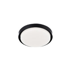 Plafón LED de sobreponer - 24W - Acabado negro - Luz fría