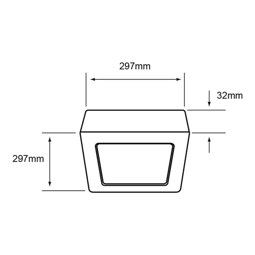 Plafón LED de sobreponer - 24W - Acabado negro - Luz cálida 5 Plafón LED de sobreponer - 24W - Acabado negro - Luz cálida - Imagen 5