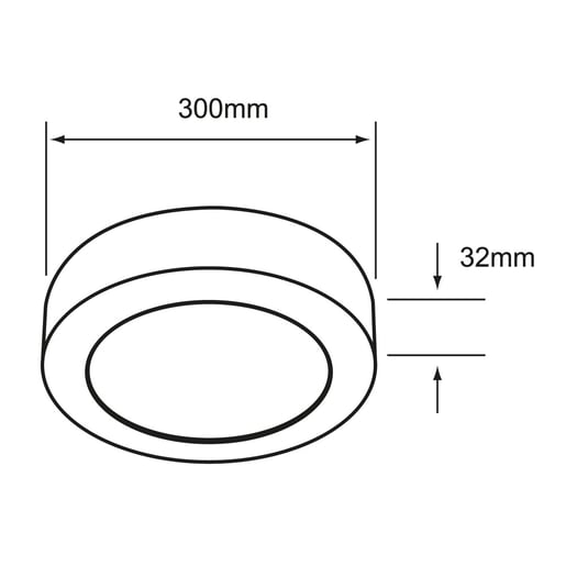Plafón LED de sobreponer - 24W - Acabado negro - Luz fría 5 Plafón LED de sobreponer - 24W - Acabado negro - Luz fría - Imagen 5