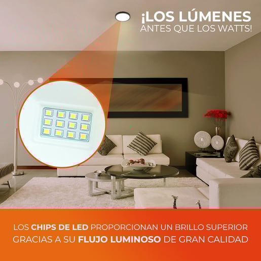 Plafón LED de sobreponer - 24W - Acabado negro - Luz fría 7 Plafón LED de sobreponer - 24W - Acabado negro - Luz fría - Imagen 7