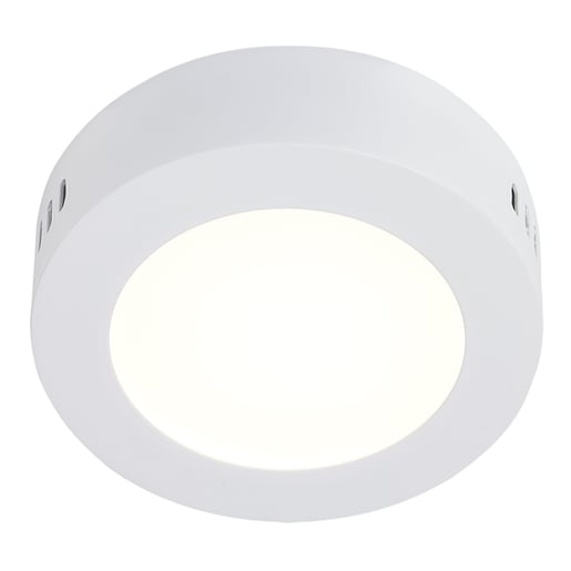 Plafón LED de sobreponer - 6W - Acabado blanco - Luz cálida 2 Plafón LED de sobreponer - 6W - Acabado blanco - Luz cálida - Imagen 2